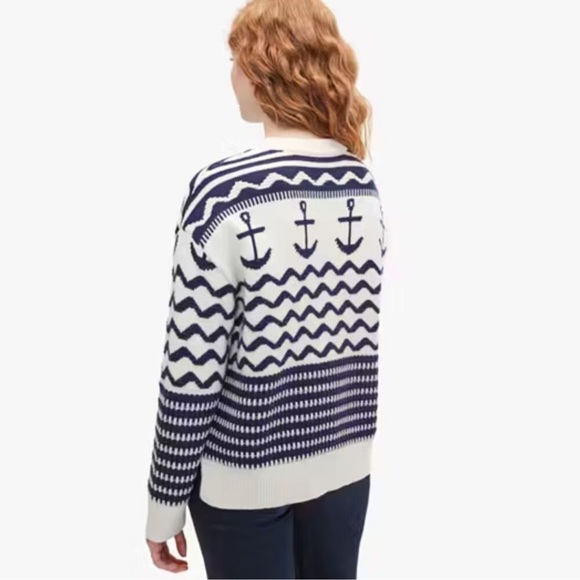 Kate Spade Anchor Sweater Small - Picture 3 of 6